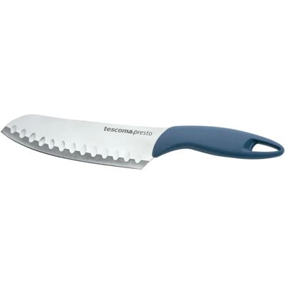 Couteau Japonais TESCOMA Presto - Acier Inoxydable, Bleu, 15cm Couteau Japonais TESCOMA Presto - Acier Inoxydable, Bleu, 15cm
