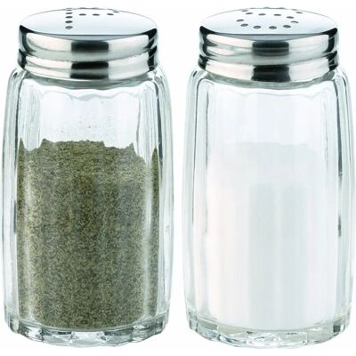 Tescoma 654006 Salière et poivrière en acier inoxydable - Salière et poivrière Tescoma 654006 Salière et poivrière en acier inoxydable - Salière et poivrière