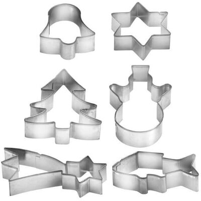 Découpeur à biscuits Tescoma - Ensemble de formes de Noël en métal Découpeur à biscuits Tescoma - Ensemble de formes de Noël en métal