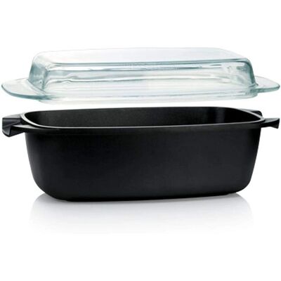 Tescoma Premium Rostiera - Aluminium, Glasdeckel, 39x22cm Tescoma Premium Rostiera - Aluminium, Glasdeckel, 39x22cm