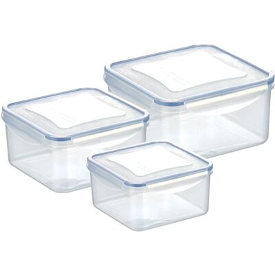 Tescoma Freshbox Čtvercové Úložné Krabice - 3 Ks - 0.4L/0.7L/1.2L Tescoma Freshbox Čtvercové Úložné Krabice - 3 Ks - 0.4L/0.7L/1.2L