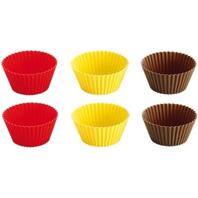 Tescoma 6 kappaleen silikonimuotit - Muffinssit ja cupcake Tescoma 6 kappaleen silikonimuotit - Muffinssit ja cupcake