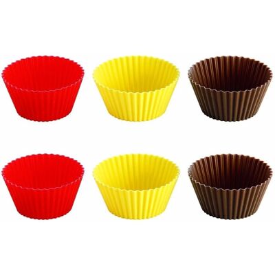 Tescoma Pirottini Colorati Silicone 9cm - Baking Cups Tescoma Pirottini Colorati Silicone 9cm - Baking Cups