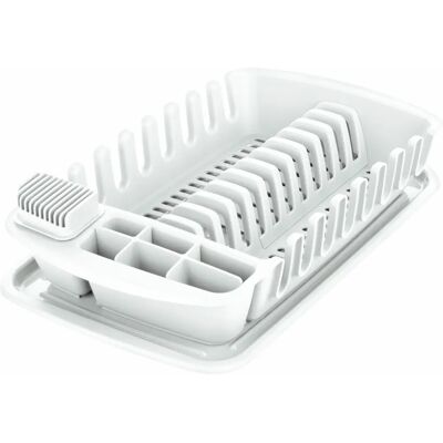 Tescoma Dish Rack with Drip Tray - White Tescoma Dish Rack with Drip Tray - White