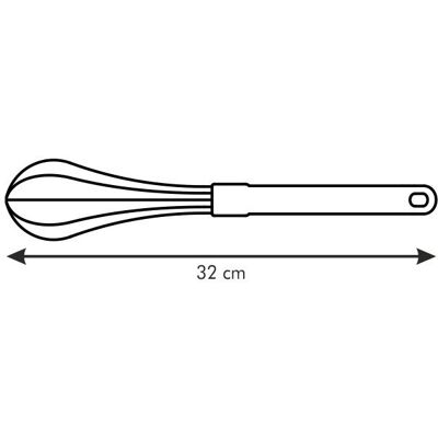 Tescoma Space Line Schneebesen - Schwarz Metall - 30cm Tescoma Space Line Schneebesen - Schwarz Metall - 30cm