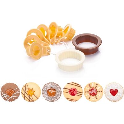 Ensemble de découpoirs à biscuits Tescoma - Marron, Blanc, Jaune Ensemble de découpoirs à biscuits Tescoma - Marron, Blanc, Jaune