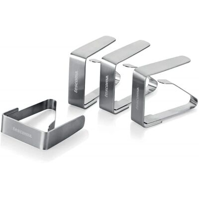 Tescoma Premium Tischtuchklammern - Edelstahl 4er Set Tescoma Premium Tischtuchklammern - Edelstahl 4er Set