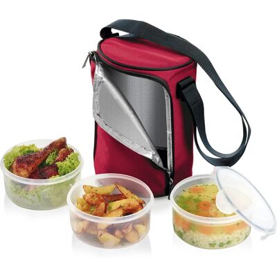 Tescoma FRESHBOX Lunchbox - 3 Dosen 0,8L Bordeaux Tescoma FRESHBOX Lunchbox - 3 Dosen 0,8L Bordeaux