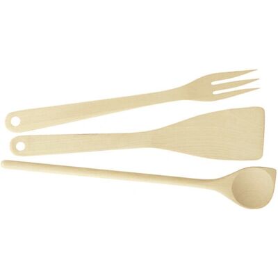 Tescoma 637418 Holz-Küchenutensilien-Set - 3 Stück Tescoma 637418 Holz-Küchenutensilien-Set - 3 Stück