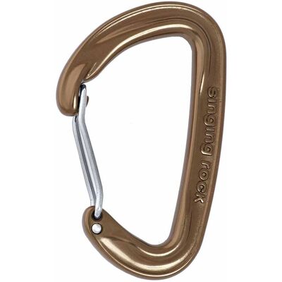 Singing Rock Vision Doppio a Leva - Ultralight, Ergonomico, Marrone/Rosso - Quickdraw Singing Rock Vision Doppio a Leva - Ultralight, Ergonomico, Marrone/Rosso - Quickdraw