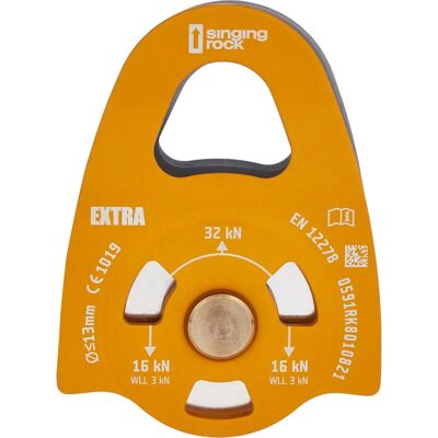 Polea Singing Rock Naranja - Bloque de aluminio resistente Polea Singing Rock Naranja - Bloque de aluminio resistente