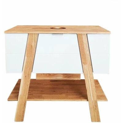 Swiss Aqua Technologies - Mueble de baño 80x73x46cm Blanco - Mueble de baño Swiss Aqua Technologies - Mueble de baño 80x73x46cm Blanco - Mueble de baño