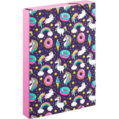 Fuego BAAGL - Dosky na školské zošity A4 Jumbo Jednorožec - Notebook cover Fuego BAAGL - Dosky na školské zošity A4 Jumbo Jednorožec - Notebook cover