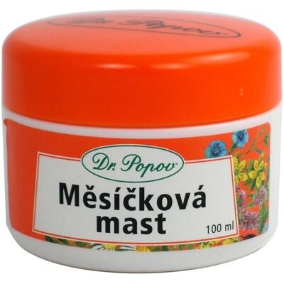 Bylinná masti Calendula Dr. Popov - Péče o pokožku - 100ml Bylinná masti Calendula Dr. Popov - Péče o pokožku - 100ml
