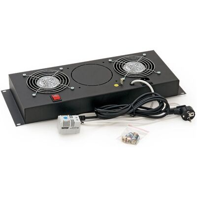 Triton Modell RAC-CH-X21-A1 19" Vertikale Lüftereinheit - 2 Lüfter - Grau Triton Modell RAC-CH-X21-A1 19" Vertikale Lüftereinheit - 2 Lüfter - Grau