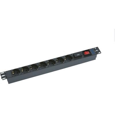 Triton RAB-PD-X12-A1 Túláramvédő - 7 csatlakozó - 1U rack - Fekete Triton RAB-PD-X12-A1 Túláramvédő - 7 csatlakozó - 1U rack - Fekete
