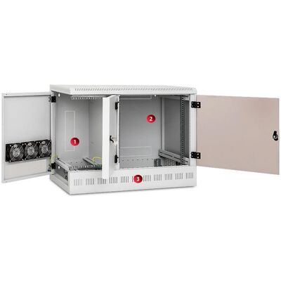 Triton RFA-12-A95-CAX-A13 Wandserverrack - 19 Zoll, 3 Sektionen Triton RFA-12-A95-CAX-A13 Wandserverrack - 19 Zoll, 3 Sektionen