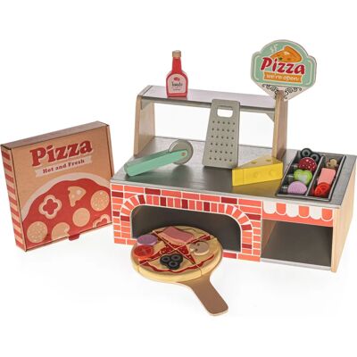 Dřevěný set na pizzu ZOPA - Kreativní herní sada pro děti Dřevěný set na pizzu ZOPA - Kreativní herní sada pro děti