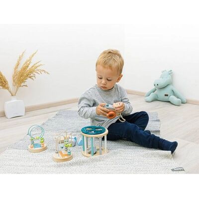Dřevěné puzzle Zopa - Modré - 18m+ Dřevěné puzzle Zopa - Modré - 18m+