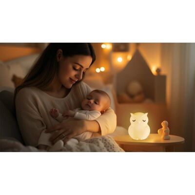 Zopa L Noční Světlo - Silikonová LED Lampa s Hudbou & Králík Zopa L Noční Světlo - Silikonová LED Lampa s Hudbou & Králík