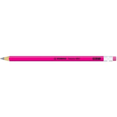 Creion grafit cu culoare roz neon STABILO 4907/56 - HB, 12 bucăți Creion grafit cu culoare roz neon STABILO 4907/56 - HB, 12 bucăți