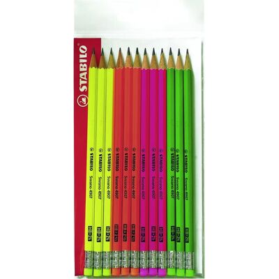 Ensemble Stylo/Crayon STABILO 8595147803444 - Graphite HB, Couleurs Fluo - Publicité Ensemble Stylo/Crayon STABILO 8595147803444 - Graphite HB, Couleurs Fluo - Publicité