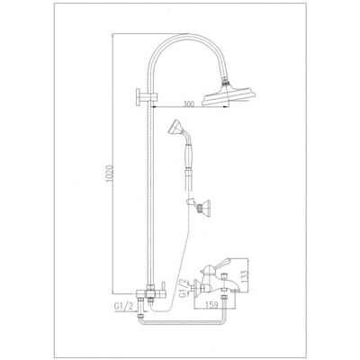 Robinet de baignoire RAV Slezák LABE Fixation murale - Ensemble de douche - 150mm - Publicité Robinet de baignoire RAV Slezák LABE Fixation murale - Ensemble de douche - 150mm - Publicité
