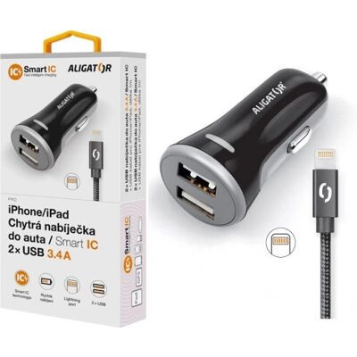 Chargeur auto Aligator CHS0007 - Charge rapide et protection - Publicité Chargeur auto Aligator CHS0007 - Charge rapide et protection - Publicité