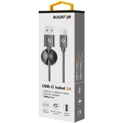Aligator DATKP07 USB Kabel - 1 m USB C USB A - Schwarz Aligator DATKP07 USB Kabel - 1 m USB C USB A - Schwarz