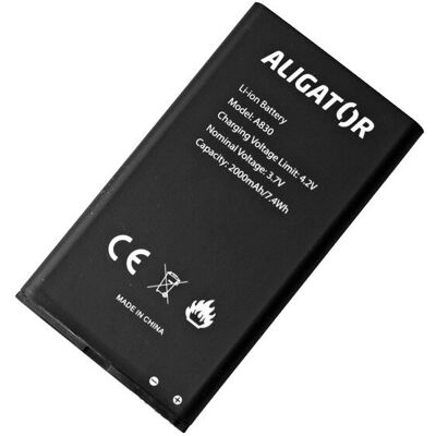 Batterie Aligator A830BAL - Compatible avec A830/A835 - Noir - Publicité Batterie Aligator A830BAL - Compatible avec A830/A835 - Noir - Publicité