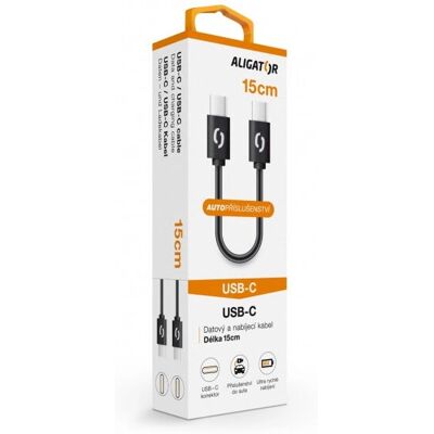 Aligator DATKP44 USB Kabel - 0,15 m USB C Schwarz Aligator DATKP44 USB Kabel - 0,15 m USB C Schwarz