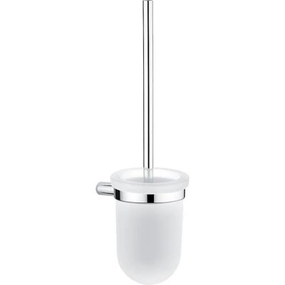 NIMCO Bormo - Set perie WC de perete - Crom/ sticlă mată NIMCO Bormo - Set perie WC de perete - Crom/ sticlă mată
