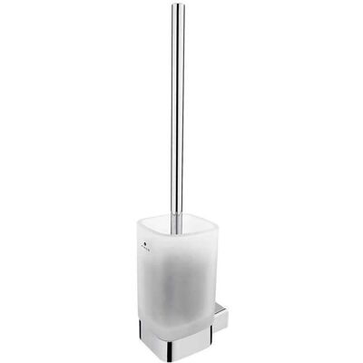 Perie WC de perete NIMCO Kibo - Opacă/Chormată - Perie de WC cu suport de perete Perie WC de perete NIMCO Kibo - Opacă/Chormată - Perie de WC cu suport de perete