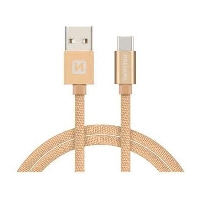 Swissten USB Kabel - 1,2 m Textil Gold Daten & Lade Swissten USB Kabel - 1,2 m Textil Gold Daten & Lade