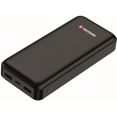 Swissten 22013952 Power Bank σε Πολυμερές Λιθίου - 20000mAh - Μαύρο Swissten 22013952 Power Bank σε Πολυμερές Λιθίου - 20000mAh - Μαύρο