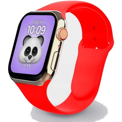 Bracelet en silicone Swissten pour Apple Watch 38-40 mm - Rouge Bracelet en silicone Swissten pour Apple Watch 38-40 mm - Rouge
