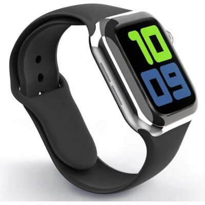 Swissten Schwarzes Silikonarmband für Apple Watch 42-44mm - Uhrenarmband Swissten Schwarzes Silikonarmband für Apple Watch 42-44mm - Uhrenarmband