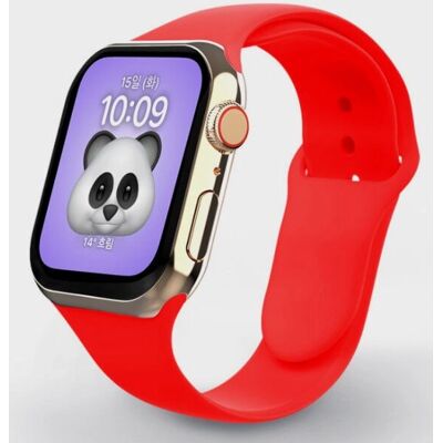 Swissten Apple Watch Silikonarmband Rot - Series 1-8 Swissten Apple Watch Silikonarmband Rot - Series 1-8