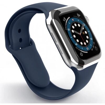 Pulseira de silicone navy Swissten para Apple Watch 42-44mm - Bracelete Pulseira de silicone navy Swissten para Apple Watch 42-44mm - Bracelete
