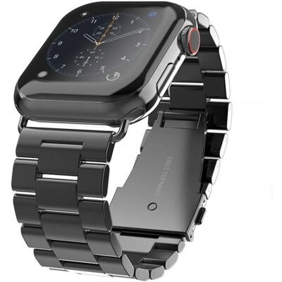 Pulseira de metal Swissten para Apple Watch 38-40mm Preta Pulseira de metal Swissten para Apple Watch 38-40mm Preta