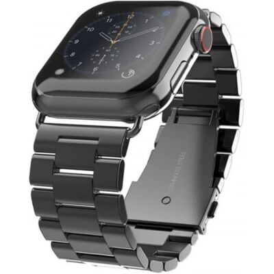 Swissten Metallarmband für Apple Watch 42-44mm Schwarz - Uhrenarmband Swissten Metallarmband für Apple Watch 42-44mm Schwarz - Uhrenarmband