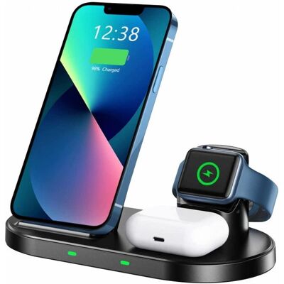 Ładowarka Swissten 22055509 do smartfona i Apple Watch - Czarna Ładowarka Swissten 22055509 do smartfona i Apple Watch - Czarna