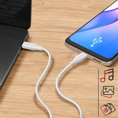 Swissten Biały USB-C do USB-C 100W Power Delivery Kabel - 2,5m Swissten Biały USB-C do USB-C 100W Power Delivery Kabel - 2,5m