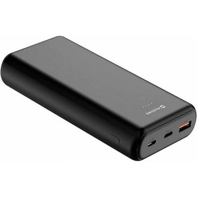 Swissten SW20K20WBK Power Bank - 20000mAh, 20W, Czarny Swissten SW20K20WBK Power Bank - 20000mAh, 20W, Czarny