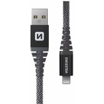 Swissten Ultra Duurzame Kevlar 1,5m USB Kabel - Snelladen & Data Transfer Swissten Ultra Duurzame Kevlar 1,5m USB Kabel - Snelladen & Data Transfer