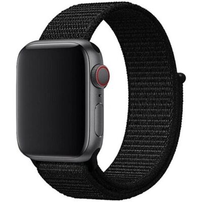 Pulseira de nylon Swissten para Apple Watch 42/44/45/49 mm Preto - Pulseira Apple Watch Pulseira de nylon Swissten para Apple Watch 42/44/45/49 mm Preto - Pulseira Apple Watch