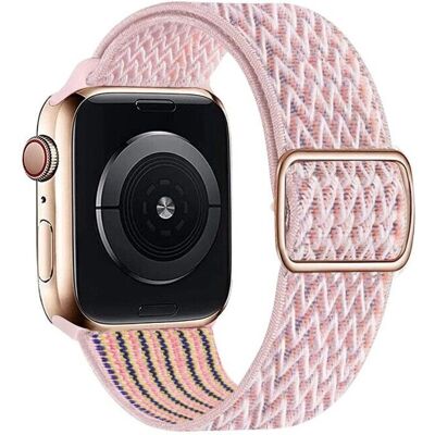 Swissten Pink Nylon Armband für Apple Watch - Uhrenarmband Swissten Pink Nylon Armband für Apple Watch - Uhrenarmband