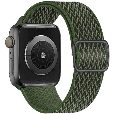 Pulseira de nylon Swissten para Apple Watch Khaki - Durável e respirável Pulseira de nylon Swissten para Apple Watch Khaki - Durável e respirável
