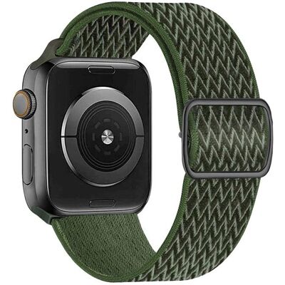 Pulseira de nylon Swissten para Apple Watch 42/49 mm Khaki - Pulseira inteligente Pulseira de nylon Swissten para Apple Watch 42/49 mm Khaki - Pulseira inteligente