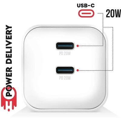 Ładowarka USB-C GaN 20W Swissten - Szybkie ładowanie Ładowarka USB-C GaN 20W Swissten - Szybkie ładowanie